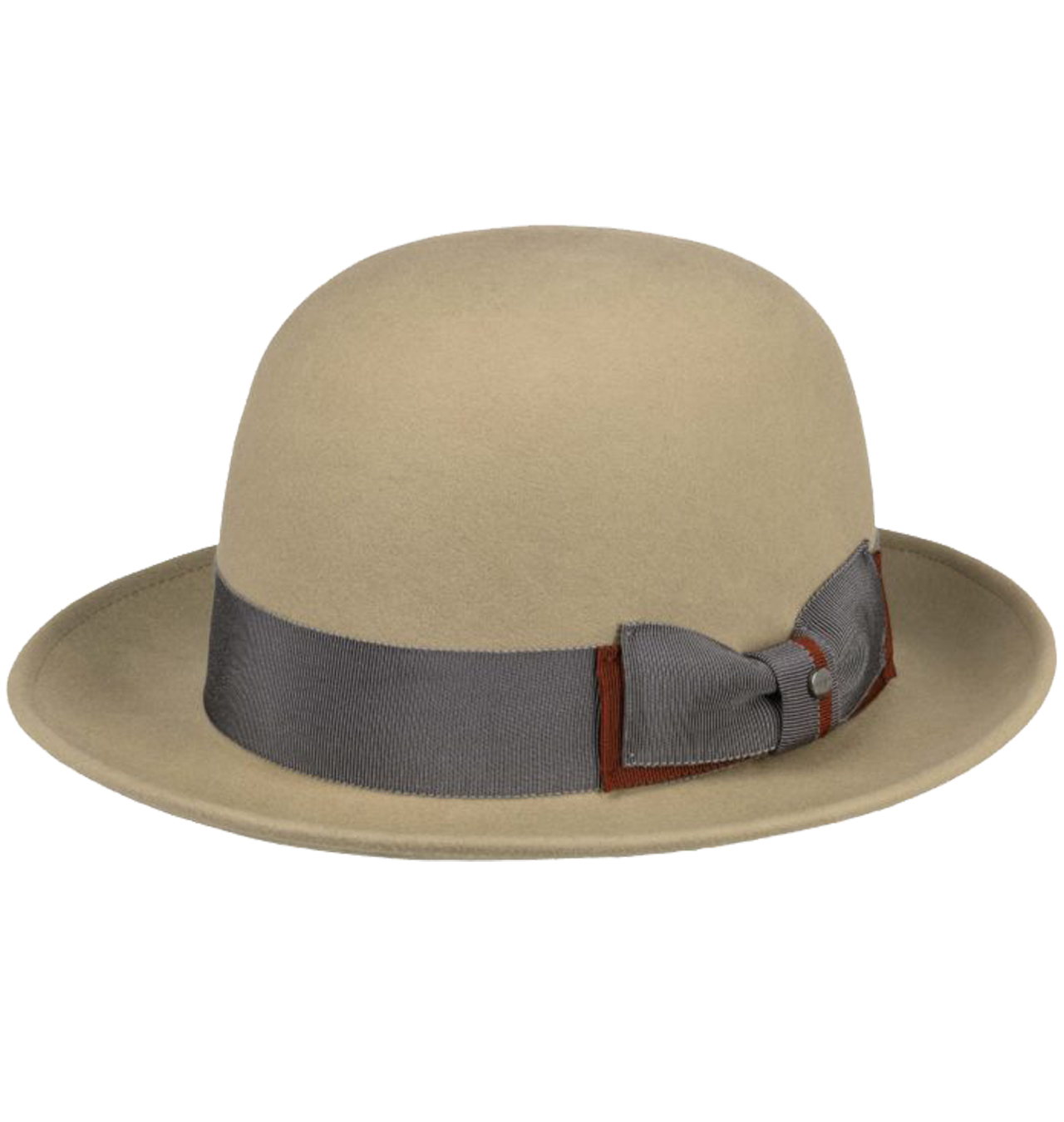 Stetson - Open Crown Woolfelt Bowler Hat - Beige