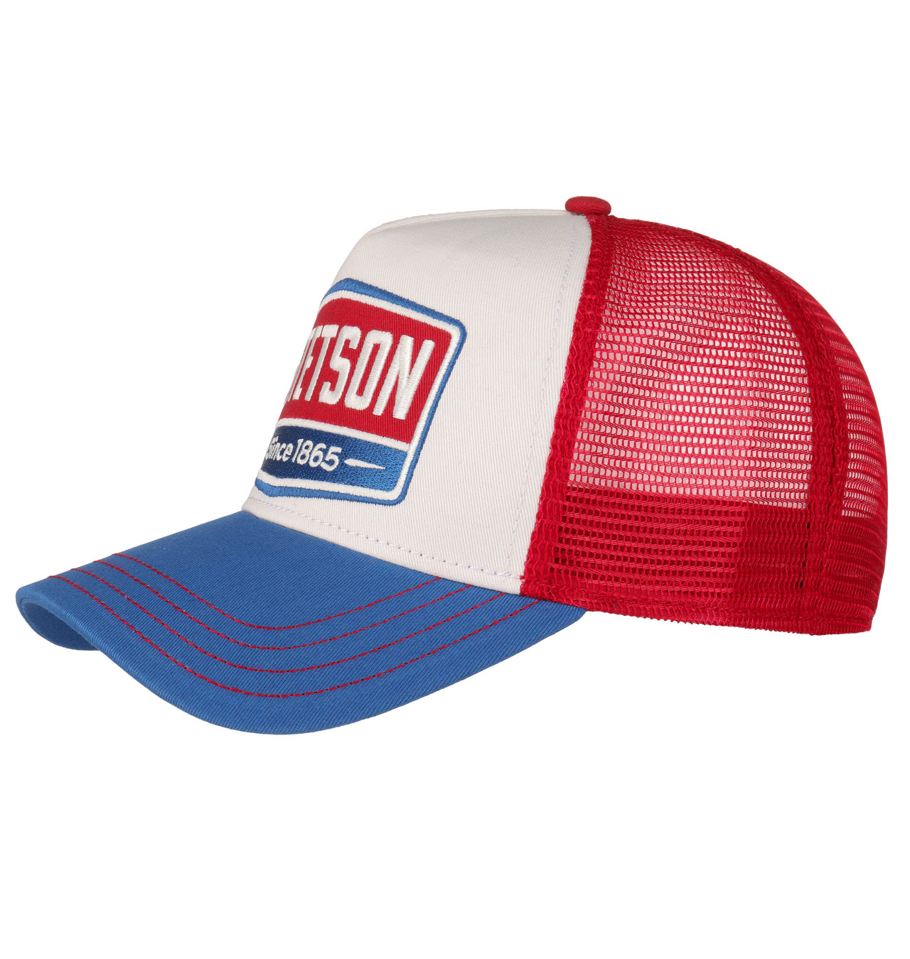 Stetson Gasoline Trucker Cap Red/White/Blue