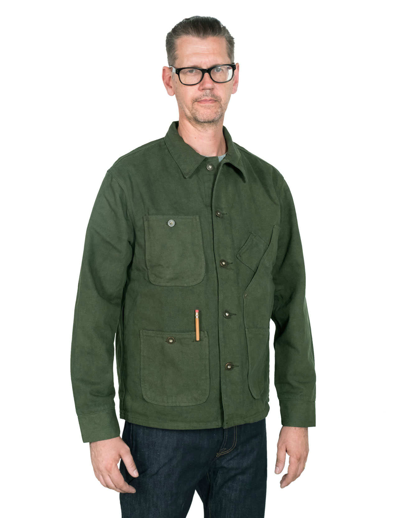 tellason-Coverall-Jacket-Garment-Dyed-Green-21