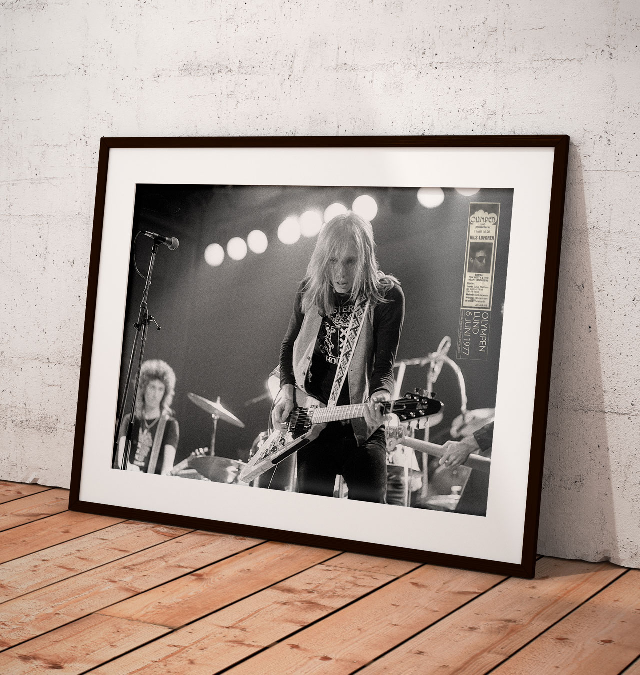 Foto Print - Tom Petty & the Heartbreakers, live på Olympen 6 juni 1977