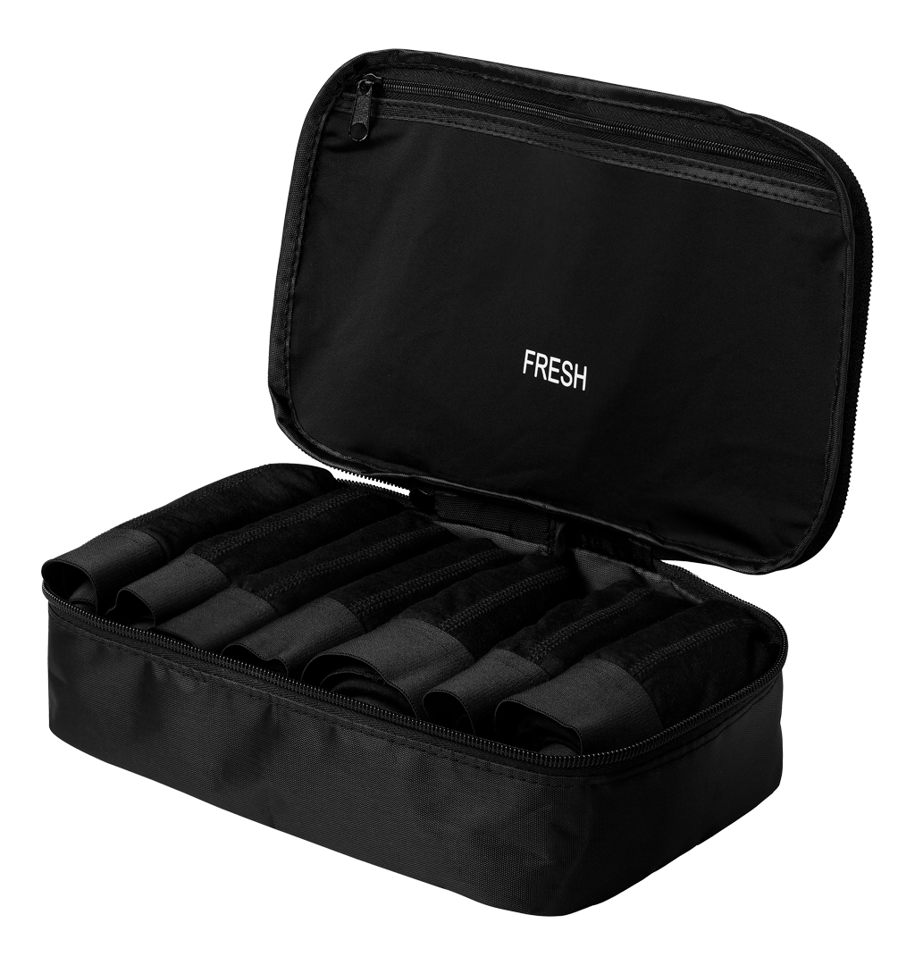 Resteröds - Travel Bag 7-Pack Bamboo Boxer - Black