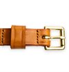 Allevol - Narrow Leather Belt - Chestnut