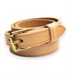 Allevol - Narrow Leather Belt - Natural
