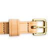 Allevol - Narrow Leather Belt - Natural