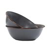 Barebones - Enamel Bowls (Set of 2) - Slate Grey