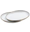 Barebones - Enamel Deep Plates (Set of 2) - Eggshell
