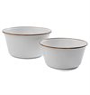 Barebones - Enamel Mixing Bowl Set - Eggshell