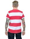 Blue Blanket - TS4 Striped T-shirt - White/Red