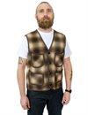 Blue Blanket - V06 Woven Wool Vest - Brown