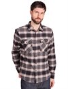 Brixton - Bowery Flannel Shirt - Black/Charcoal/Beige