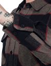 Brixton - Bowery Flannel Shirt - Heather Grey/Charcoal