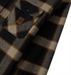 Brixton - Bowery Heavy Weight Flannel - Black / Cream