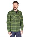 Brixton - Bowery Heavyweight Flannel - Cypress Green/Black