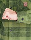 Brixton - Bowery Heavyweight Flannel - Cypress Green/Black