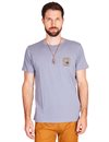 Brixton - Omaha Standard Fit T-Shirt - Flint Blue