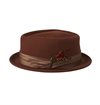 Brixton - Stout Pork Pie Hat - Sepia/Bronze