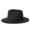 Brixton - Wesley Cotton Fedora Hat - Black