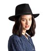 Brixton - Wesley Cotton Fedora Hat - Black