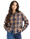 Brixton - Womens Bowery Flannel Shirt - Pine Bark