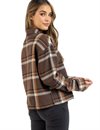 Brixton - Womens Bowery Flannel Shirt - Seal Brown