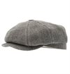 CTH Ericson - Börje Växbo Swedish Linen Newsboy Cap - Black