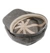 CTH Ericson - Börje Växbo Swedish Linen Newsboy Cap - Black
