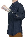 Captain Santors - Denim Linen Work Shirt - Indigo