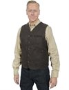 Captain Santors - Sailors Wool Work Vest - Brown