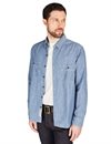 Chesapeakes - Steve Long Sleeve Chambray Shirt - Blue