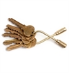 Craighill - Closed Helix Keyring - Brass