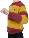 Eat-Dust---Knit-Striped-Kid-Mohair-R-Neck-Sweater---Bordeaux-Yellow-99921
