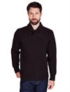 Filson - Bristol Shawl Neck Wool Sweater - Dark Brown Heather