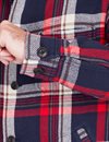 Filson - Deer Island Ranch Coat - Navy/Red Multi Plaid