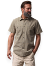 Filson - Short Sleeve Chambray Shirt - Coffee / Natural
