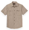 Filson - Short Sleeve Chambray Shirt - Coffee / Natural