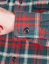 Filson---Vintage-Flannel-Work-Shirt---Green-Red-White-Plaid--123