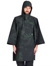 Filson X Housefly - Rain Poncho Plainweave Warp Stretch - Dark Green Tie Dye