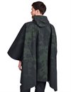 Filson X Housefly - Rain Poncho Plainweave Warp Stretch - Dark Green Tie Dye
