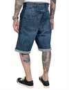 Fleurs De Bagne - Denim Cargo Heavy Used Shorts - Faded Indigo