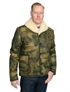 Fleurs De Bagne - Discipline Wax Jacket Sheep Collar - Camo