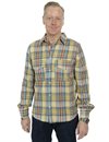 Fleurs De Bagne - The Classic Shirt 2 Pockets - Jaune Bleu Rayures