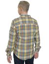 Fleurs De Bagne - The Classic Shirt 2 Pockets - Jaune Bleu Rayures