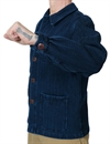 Fleurs De Bagne - The Sashiko Bourgeron Work Jacket - Indigo