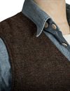 Fleurs de Bagne - Le Gilet  Milord Tweed Vest - Redstart