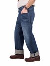 Fleurs-de-Bagne---Le-Pantalon-Penitencier-Heavy-Used-Denim-Jeans---15oz-33