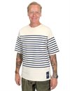 Fleurs de Bagne - The Marine Knitwear ´Toulon´ T-Shirt - Natural/Navy