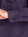 Fleurs de Bagne - The Oleron Overshirt Heavy Used Canvas - Indigo