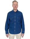 Freenote Cloth - Packard Shirt - Indigo Stripe