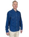 Freenote Cloth - Packard Shirt - Indigo Stripe