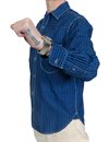 Freenote Cloth - Packard Shirt - Indigo Stripe